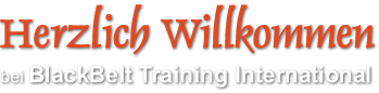 Willkommen bei BlackBelt Training Begrüssung